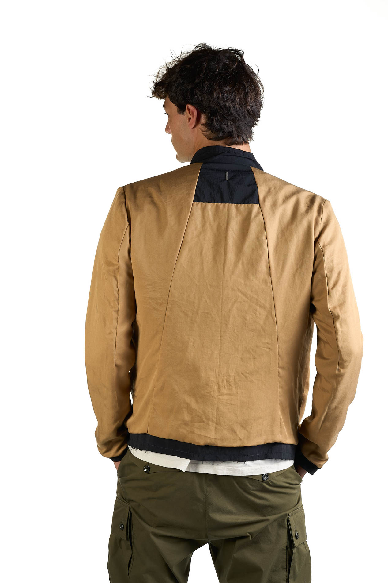 DANIELE BASTA LEATHER AND SILVER JACKET